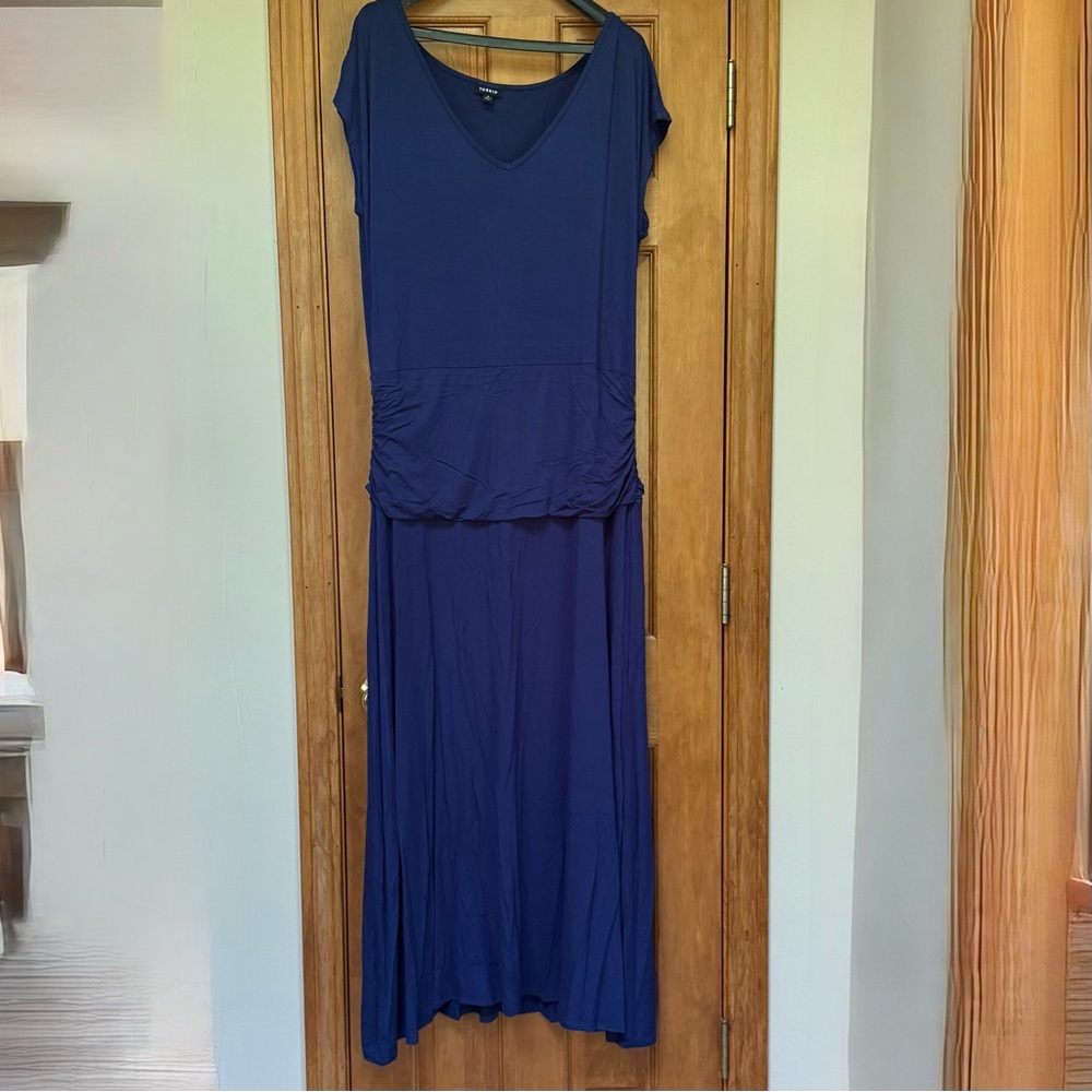 Never Worn Torrid size 2 Elegant Blue Cotton Maxi Dress